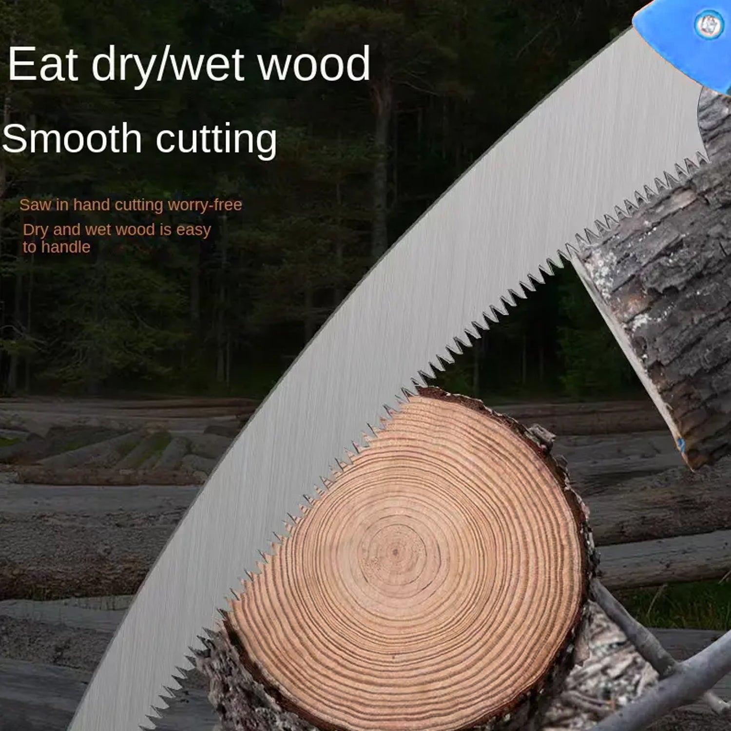 Hand saw with sharp teeth and cover, ideal for gardening and wood cutting Hand saw with sharp teeth and cover, ideal for gardening and wood cutting